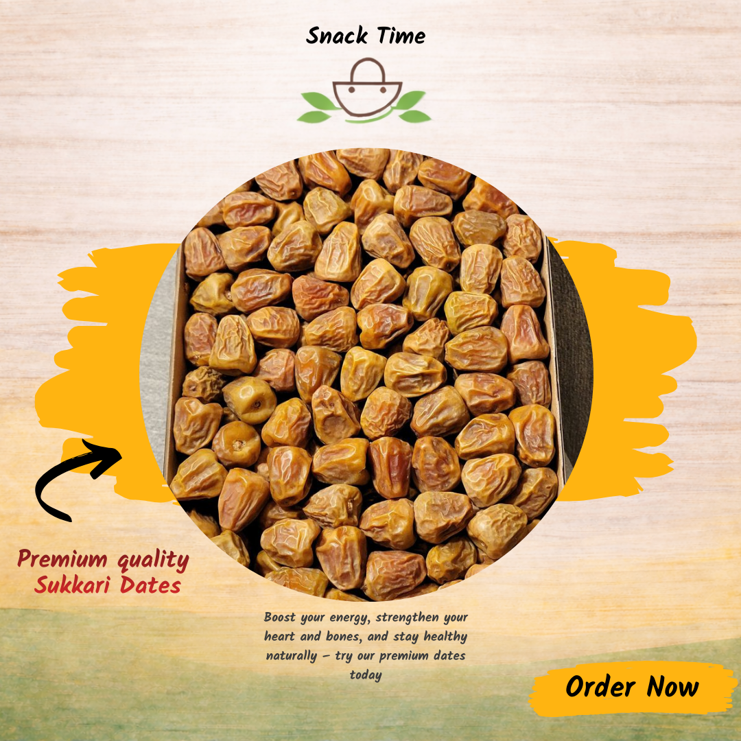 Sukkari Dates – Premium Saudi Golden Soft Dates