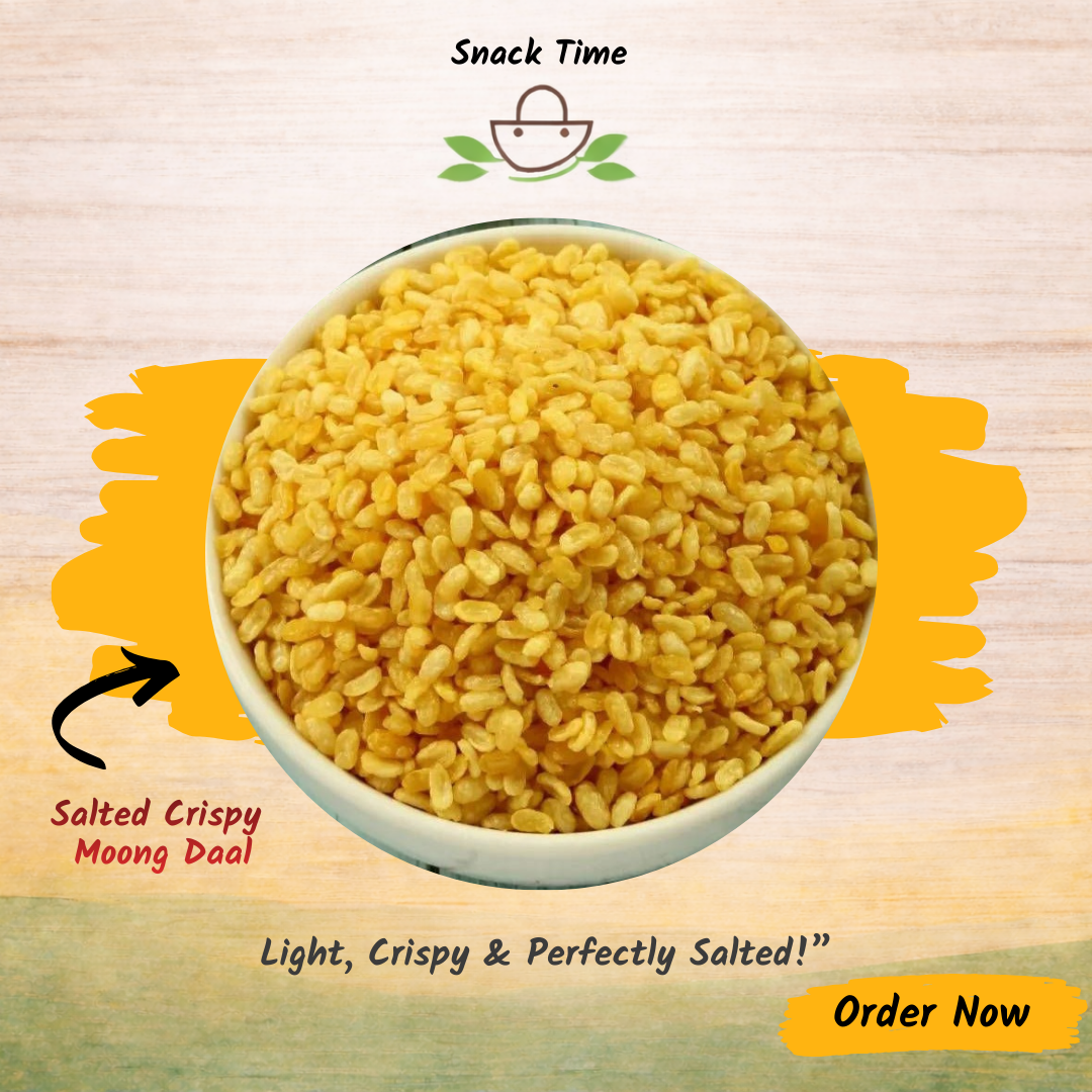 Salted Crispy Moong Daal – Light & Crunchy | Snack Time