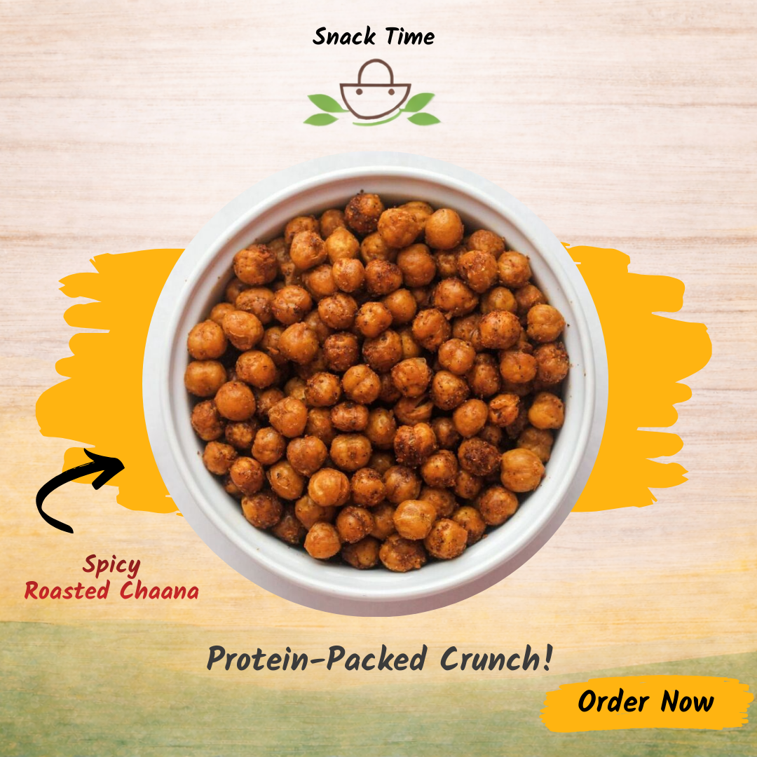 Spicy Roasted Chana – Hot & Crunchy Chickpeas | Snack Time