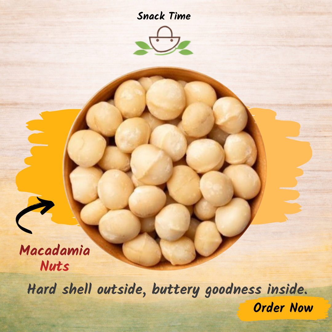 Macadamia Nuts (Key Open Hard Shell) | Premium Dry Fruit