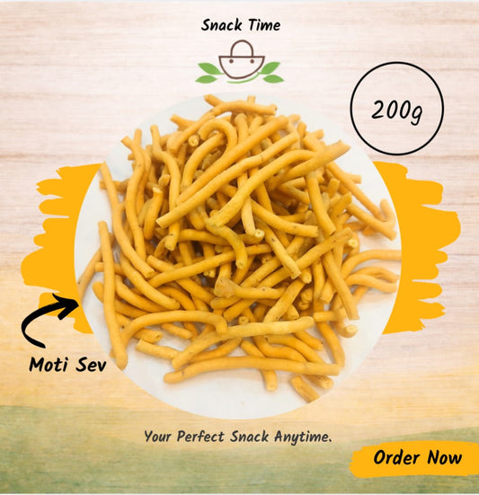 Moti Sev – Thick & Crunchy Gram Flour Sev | Snack Time