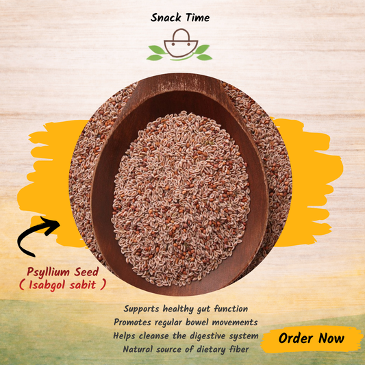 Psyllium Seeds (Isabgol Sabit) – Natural Fiber for Digestive Health