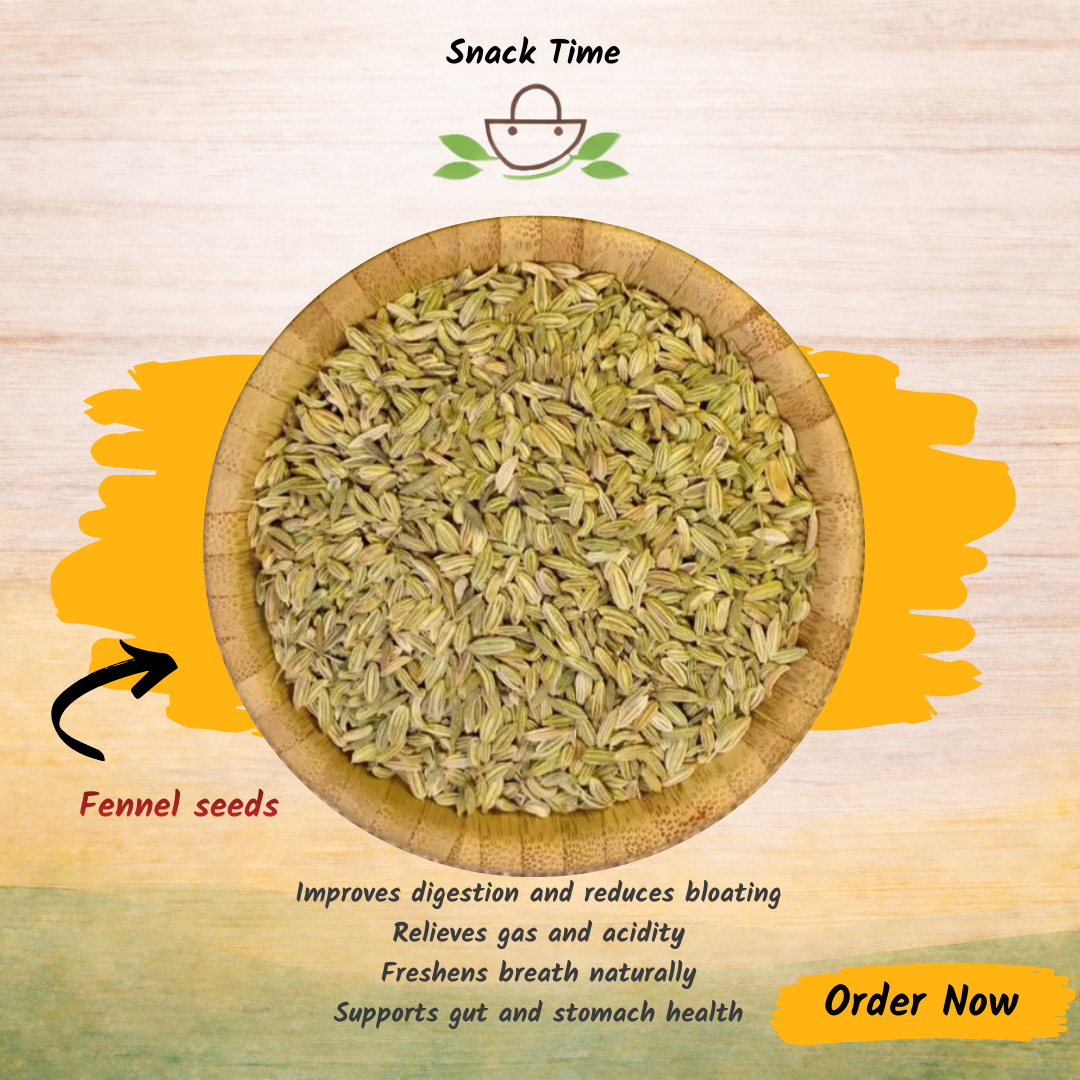 Fennel Seeds (سونف) – Premium Natural Digestive & Mouth Freshener
