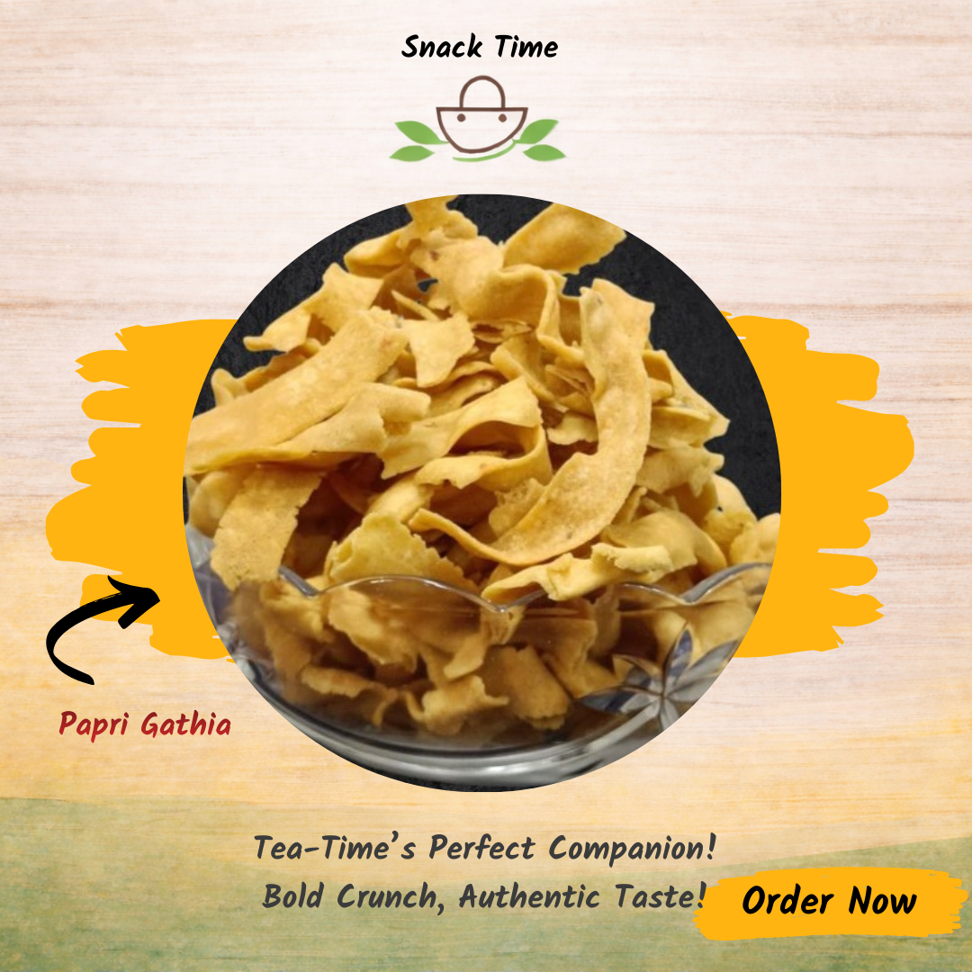Papri Gathiya – Crispy & Light Gram Flour | Snack Time