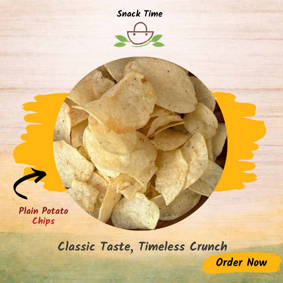 Plain Salted Potato Chips – Classic Crispy Chips | Snack Time