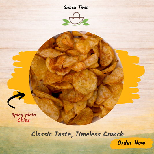 Plain Spicy Potato Chips – Crispy with a Spicy Kick | Snack Time