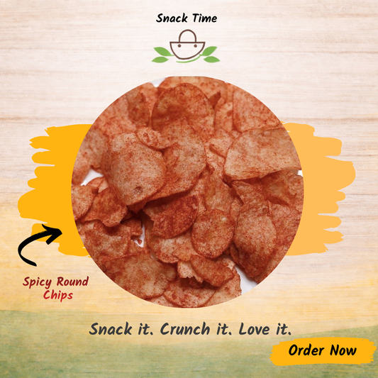 Spicy Round Chips – Crispy & Bold Flavor | Snack Time